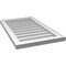 Ekena Millwork Vertical Surface Mount PVC Gable Vnt: Non-Functional, w/2"W x 1-1/2"H, Brickmould Frame, 18"W x 30"H GVPVE18X3002SN - alternate 3